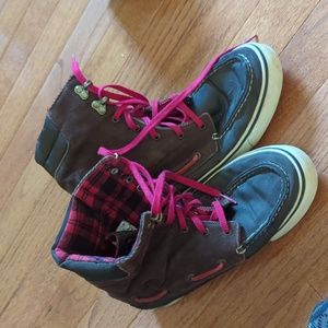 Sperry brown high tops